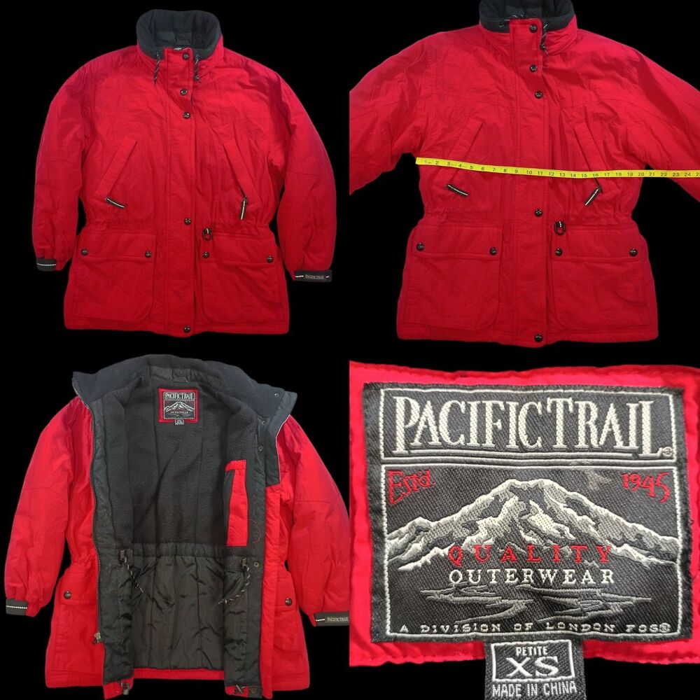 Pacific Trail Expedition Ski Jacket Women's Full Zip Mid Length Size Petite XS